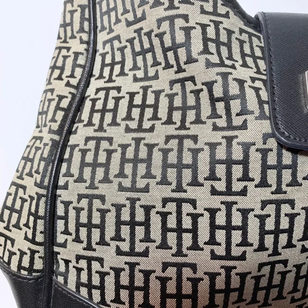 Tommy‎ Hilfiger Black/Tan Initialed Purse